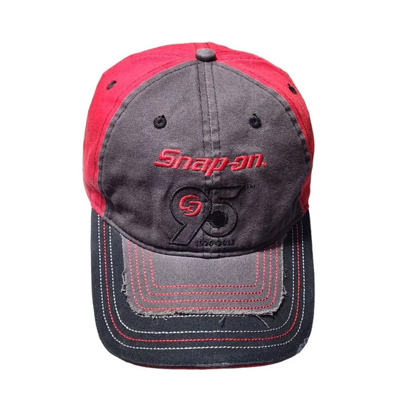 Snap-On Tools 95th Anniversary Cap Red & Black Adjustable Cotton - Picture 4 of 6